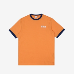 Fila Small Linear Logo - Miesten Poolopaita - VaaleanOranssi | FI-11750